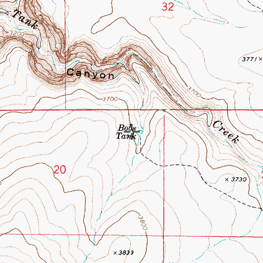 Topographic Map of Bobs Tank, AZ