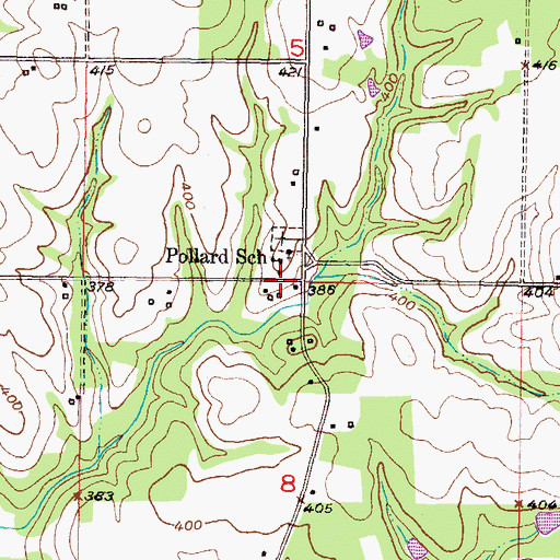 Topographic Map of Haworth Volunteer Fire Department Station 3, OK