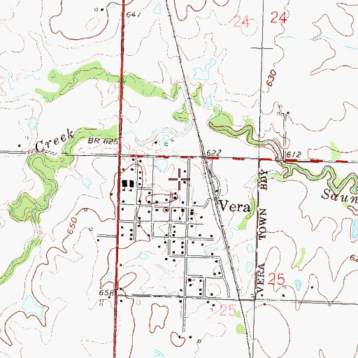 Topographic Map of Owens and Company Mutual Aid Fire Service, OK