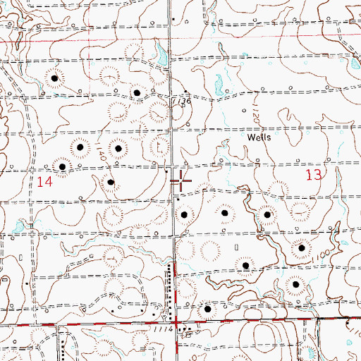 Topographic Map of Lyman Rural Fire Company, OK