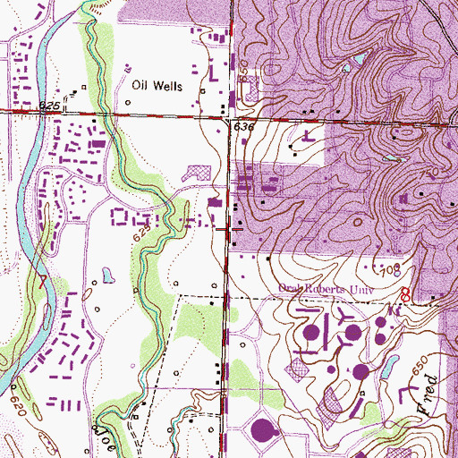 Topographic Map of Tulsa Fire Department Station 29, OK