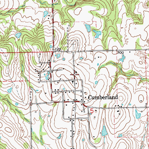 Topographic Map of Tri - City Fire Department, OK