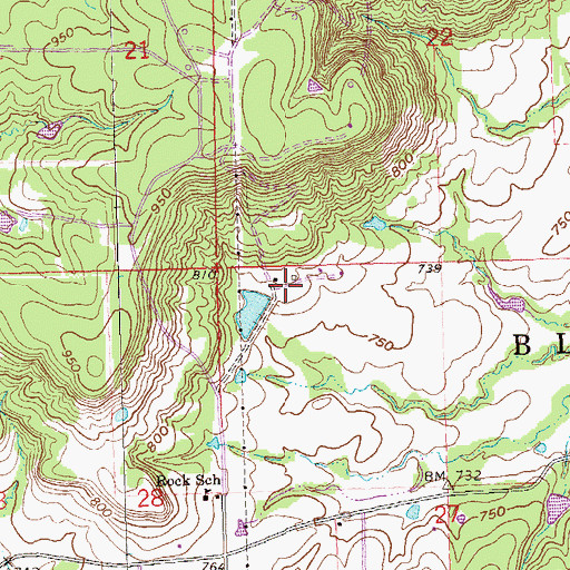 Topographic Map of Zink Fire Department, OK