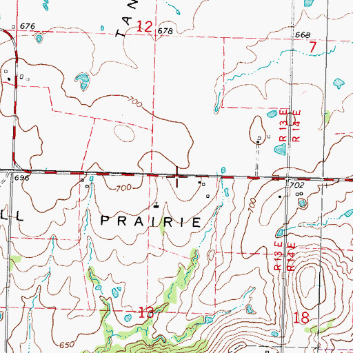 Topographic Map of Tannehill Volunteer Fire Department Main Station, OK