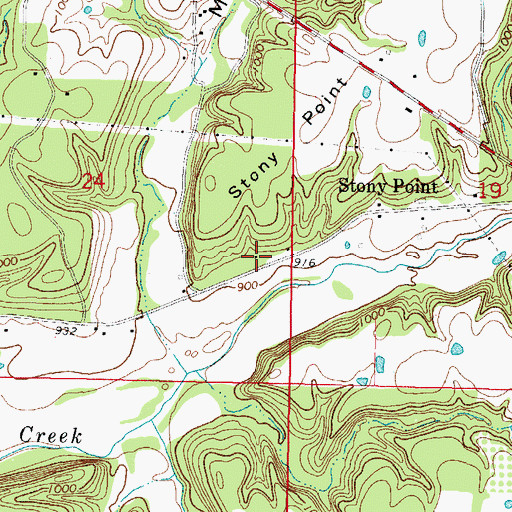 Topographic Map of Highway 51 West Fire Department Annex, OK