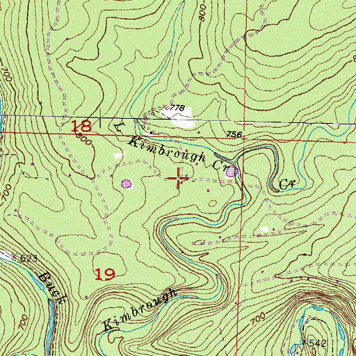 Topographic Map of Kiamichi Wilderness Volunteer Fire Department, OK