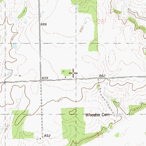Topographic Map of Sycamore Fire Department, OK