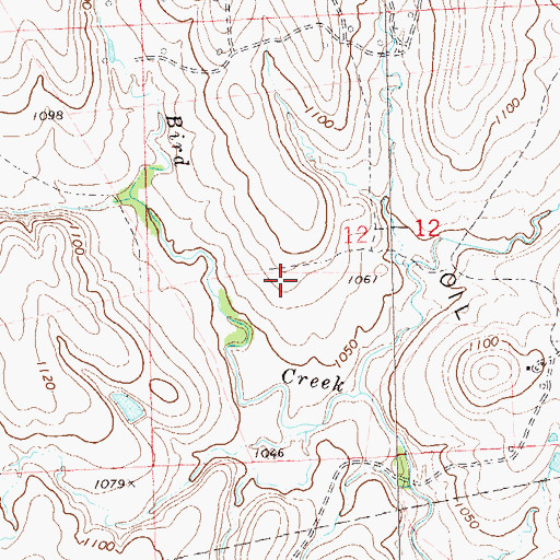 Topographic Map of Blackland Fire Corporation, OK
