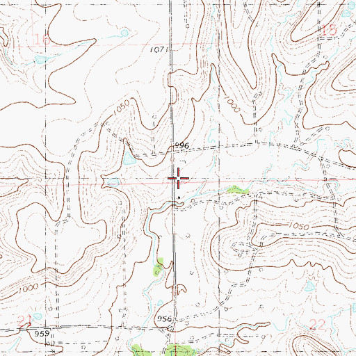 Topographic Map of Little Chief Rural Fire Company Substation, OK