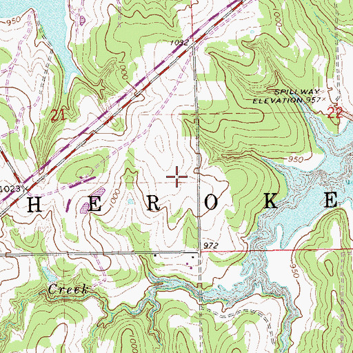 Topographic Map of Oklahoma State University Fire Service Training, OK