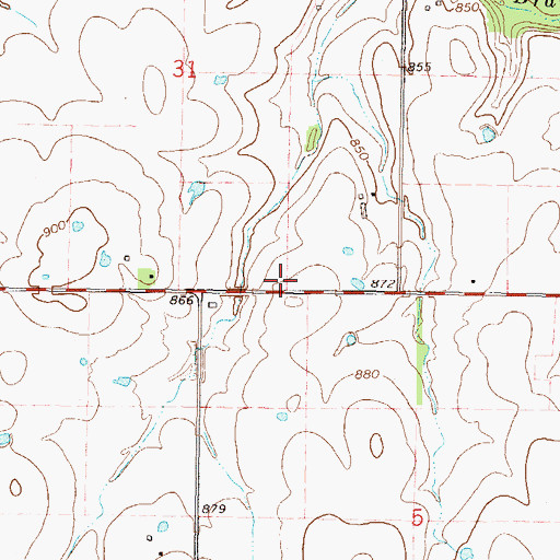 Topographic Map of Cowskin Rural Fire District Station 2, OK