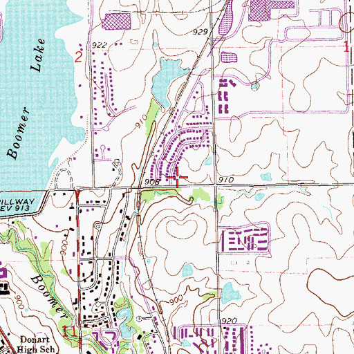 Topographic Map of Stillwater Fire Department Station 3, OK