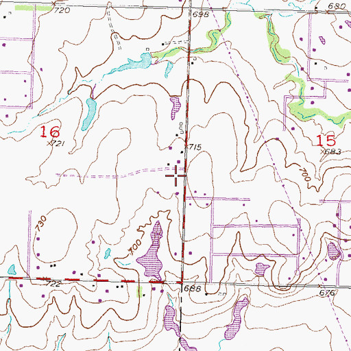 Topographic Map of Owasso Fire Department Station 3, OK