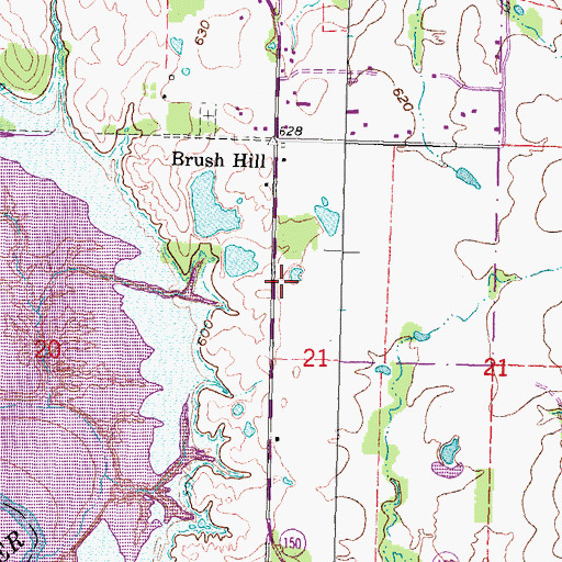 Topographic Map of Fountainhead Area Improvement Council Fire Department Brush Station, OK