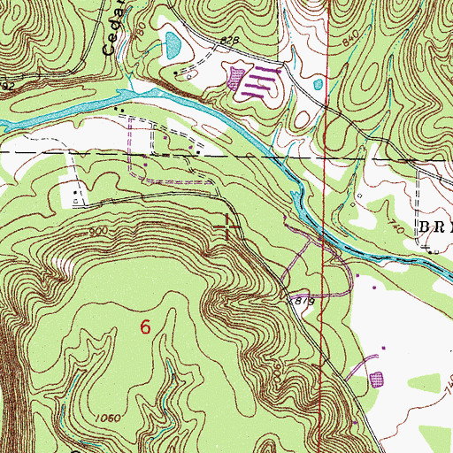 Topographic Map of Sparrow Hawk Village Fire Department Station 2, OK