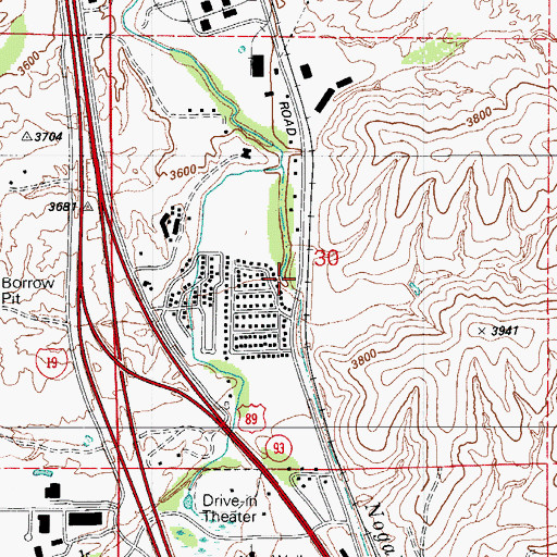 Topographic Map of Nogales - Suburban Fire District, AZ
