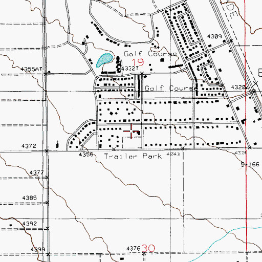 Topographic Map of Sunsites - Pearce Fire Department, AZ