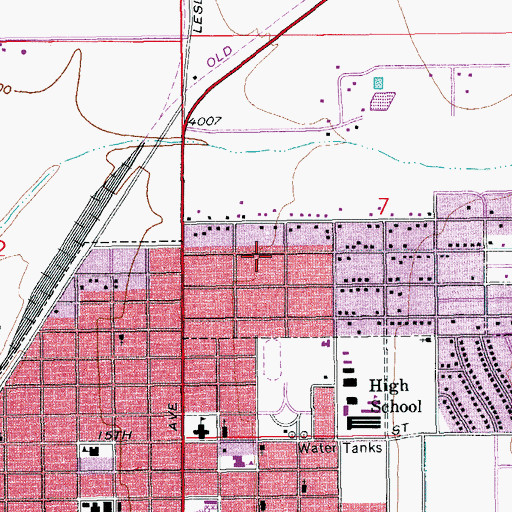 Topographic Map of Sunnyside Fire District, AZ
