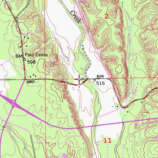 Topographic Map of Salmon Creek, CA