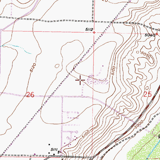 Topographic Map of Albuquerque Fire Department Station 18, NM