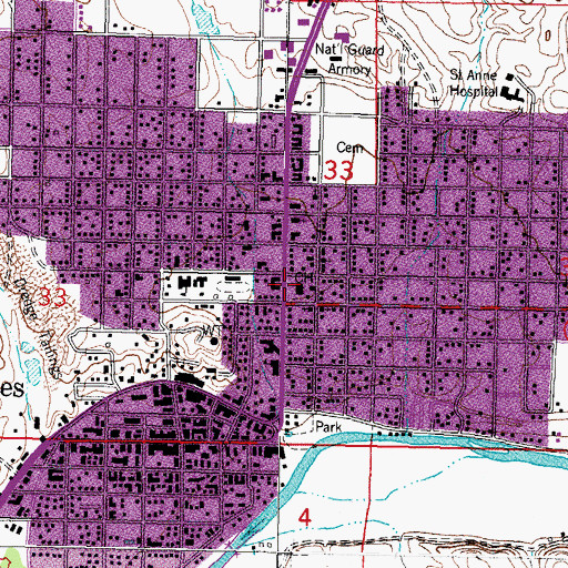 Topographic Map of Sierra County Sheriff's Office, NM