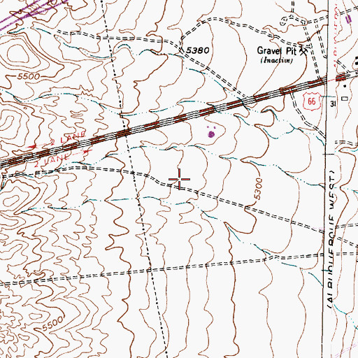 Topographic Map of Albuquerque Fire Department Training Academy, NM