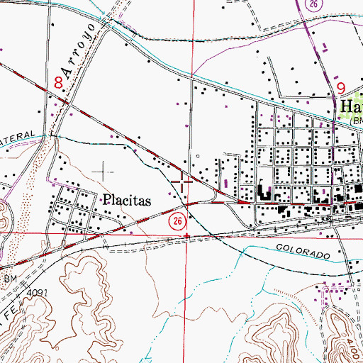 Topographic Map of Hatch Ambulance, NM