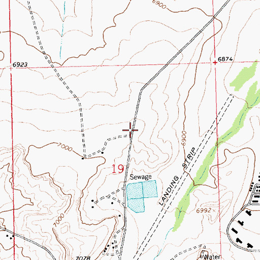 Topographic Map of Crownpoint Volunteer Fire and Rescue, NM