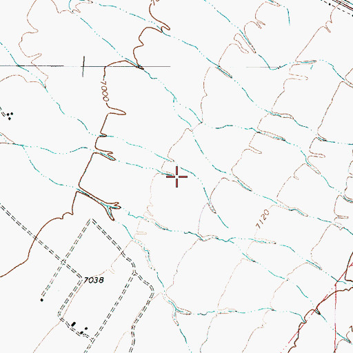 Topographic Map of Taos County Emergency Medical Services, NM