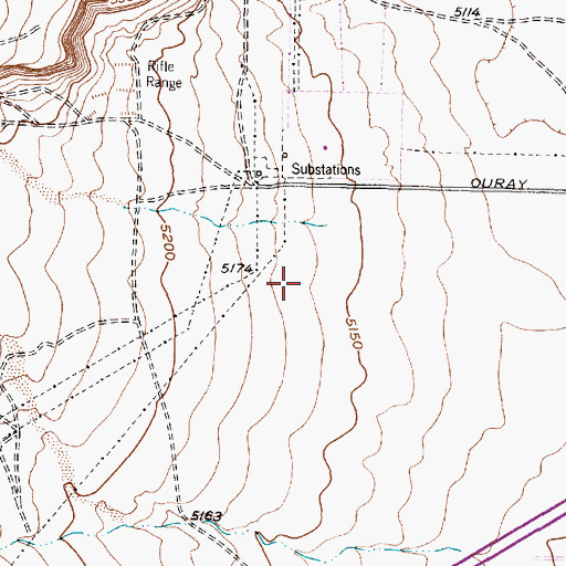 Topographic Map of Superior Ambulance Service, NM