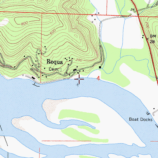 Topographic Map of Salt Creek, CA