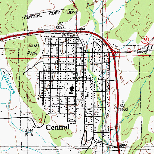 Topographic Map of Santa Clara Volunteer Fire and Rescue, NM