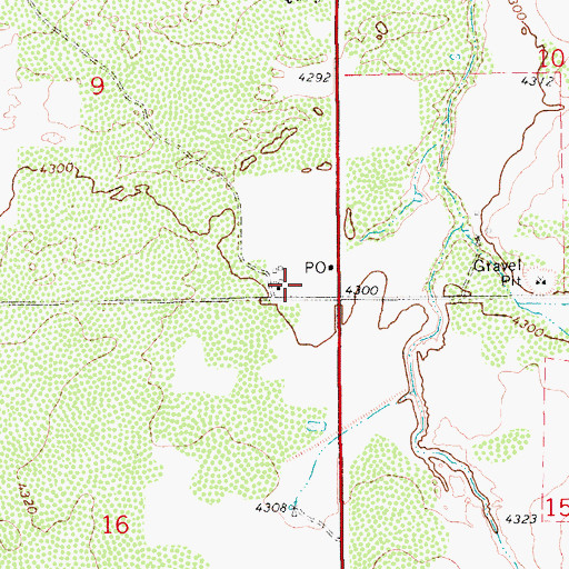 Topographic Map of Quay Fire Department, NM