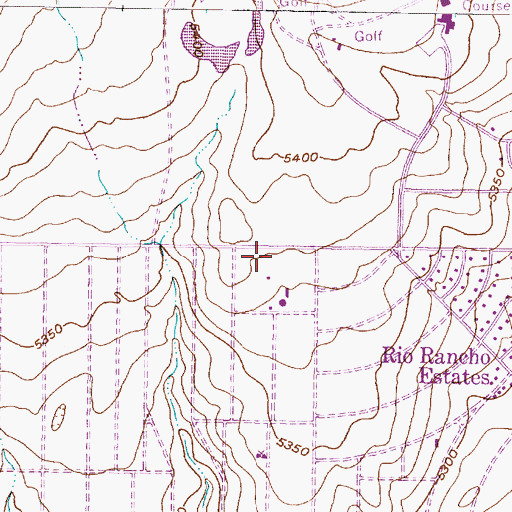Topographic Map of Rio Rancho Fire and Rescue Station 1, NM