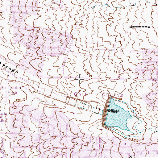 Topographic Map of Albuquerque Fire Department Station 15, NM