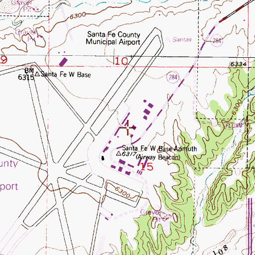 Topographic Map of Phi Air Medical - Santa Fe, NM