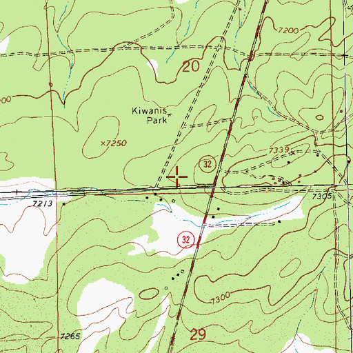 Topographic Map of Vanderwagen Volunteer Fire Department, NM