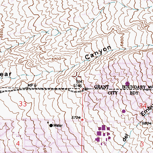 Topographic Map of Albuquerque Fire Department Station 16, NM