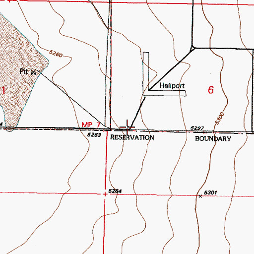 Topographic Map of Kirtland Air Force Base Department of Defense Fire Department Station 4, NM