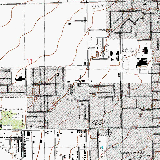 Topographic Map of Clovis Fire Department Station 3, NM