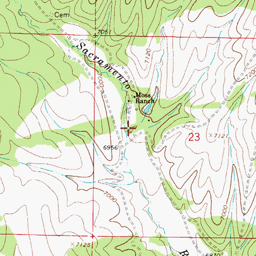 Topographic Map of Timberon Volunteer Fire Department Station 1, NM
