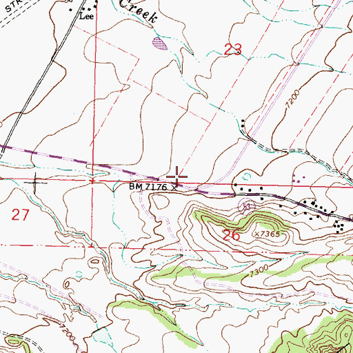 Topographic Map of San Mateo Volunteer Fire and Rescue, NM