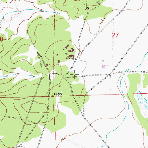 Topographic Map of Pinehill Volunteer Fire Department, NM