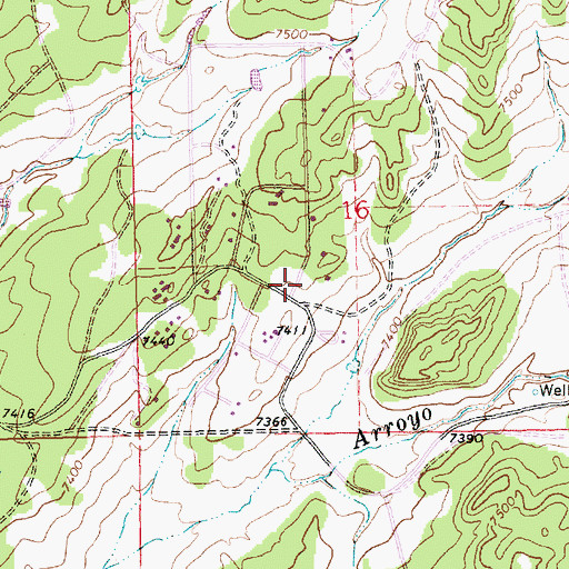 Topographic Map of Pinehaven Volunteer Fire and Rescue, NM