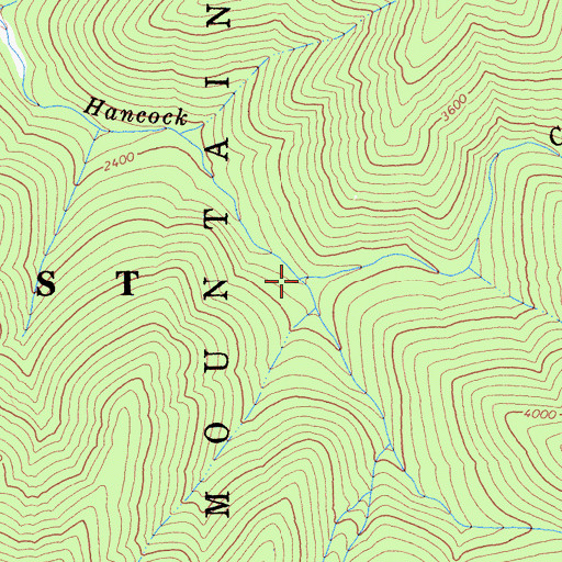 Topographic Map of Salt Log Creek, CA