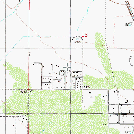 Topographic Map of Dungan Volunteer Fire Department Station 1 Headquarters, NM