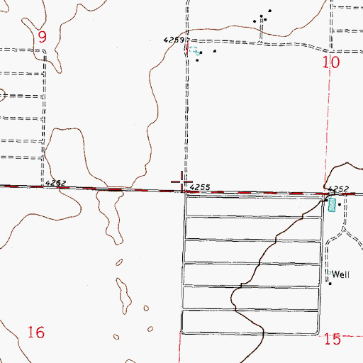 Topographic Map of Sunshine Volunteer Fire Department, NM