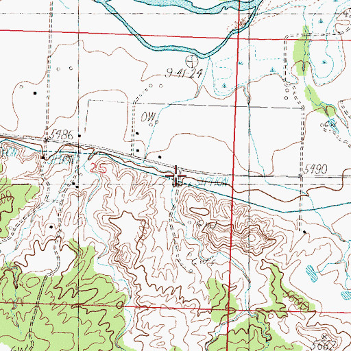 Topographic Map of San Juan County Fire District 9 Sullivan Road, NM