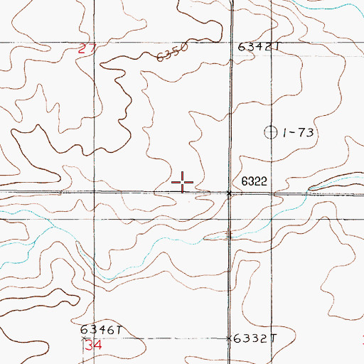 Topographic Map of Santa Fe County Volunteer Fire Stanley District Station 1, NM