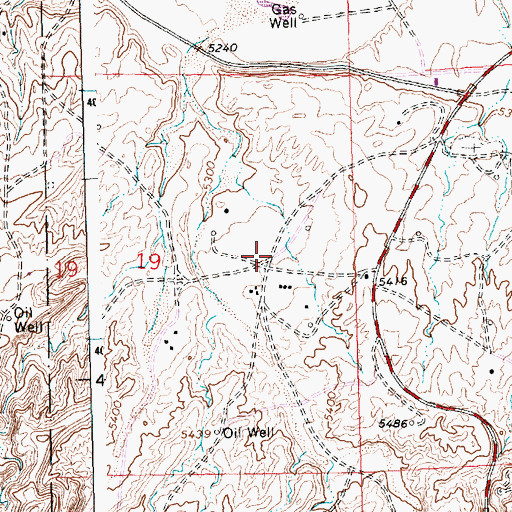 Topographic Map of San Juan County Fire District 14 Ojo Amarillo, NM